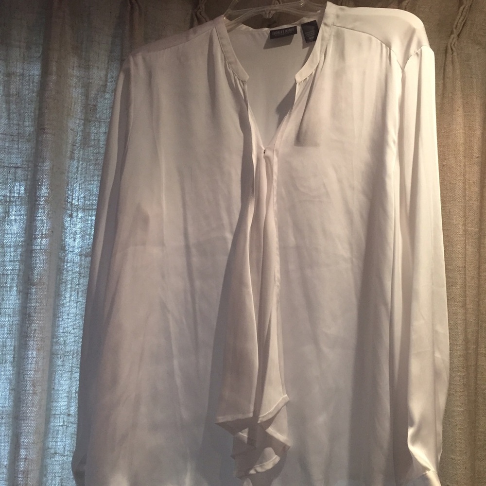 NWT Chico’s Long Sleeve Blouse -White 14 - Picture 3 of 4